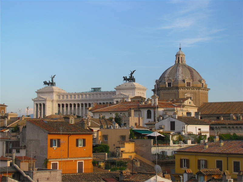 the rooftops of Rome